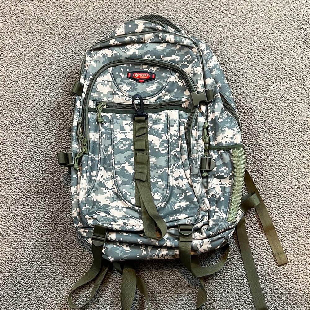 Power In Eavas Tactical Camo Backpack